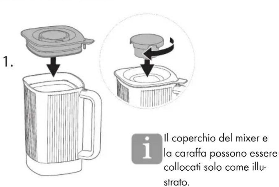 Zwilling Enfinigy Table Blender - Collocazione della caraffa sulla base del mixer - 1