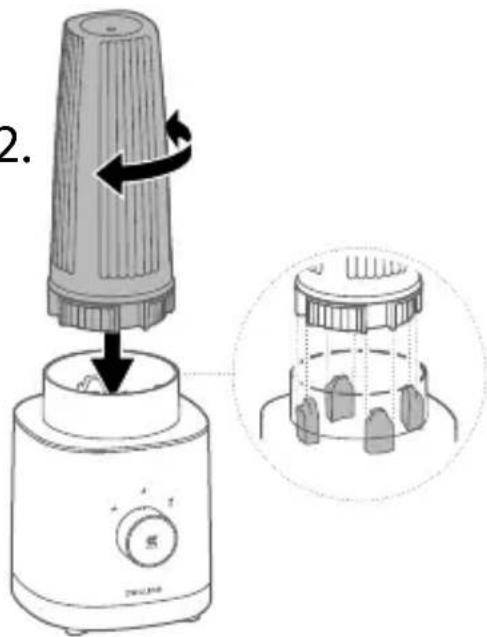 Zwilling Enfinigy Personal Blender - Zutaten einfüllen - 1