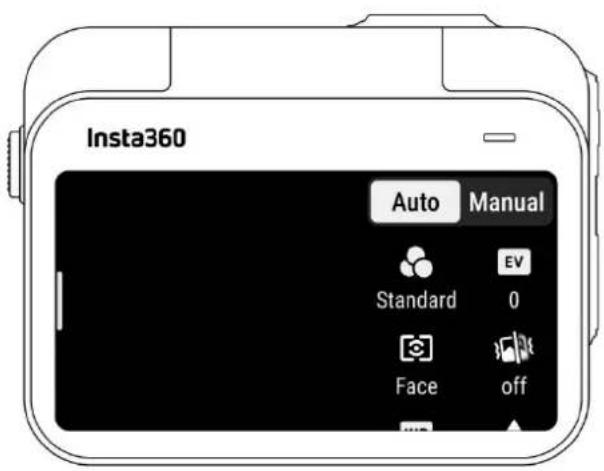 Insta360 Auto Manual Standard EV Face off