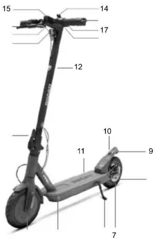 DUCATI PRO-III Advanced Safety - Opis części produktu - 1