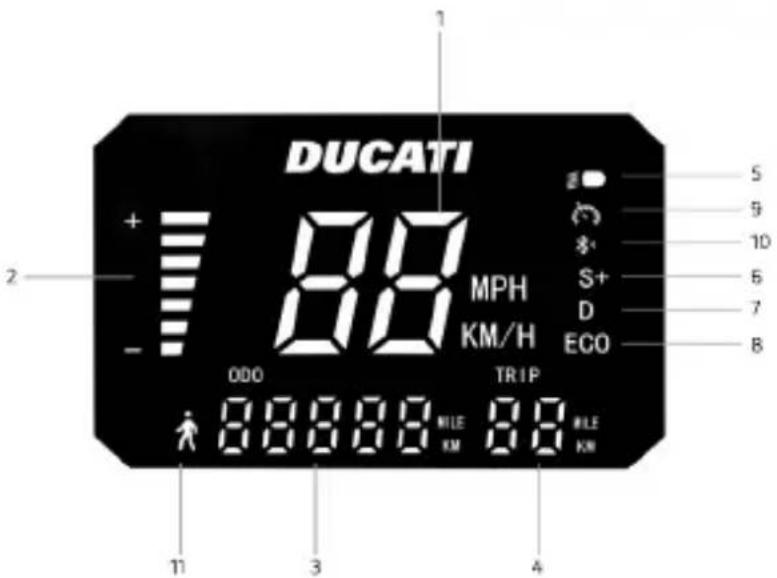 DUCATI PRO-III Advanced Safety - Informationen zu den Bedienelementen / Bedienpult - 7