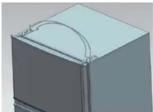 COMFEE RCT284WH2A - Invertire il lato di apertura della porta (opzionale) - 11