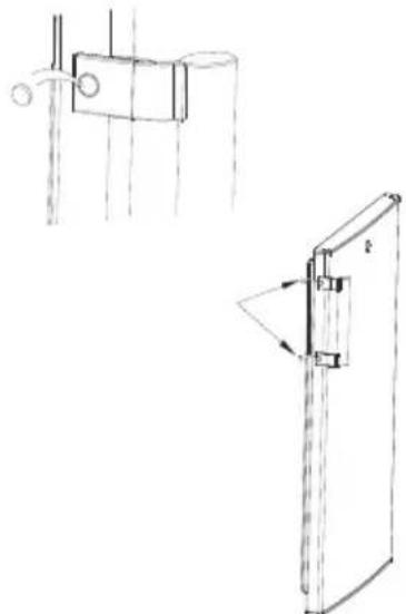 COMFEE RCT284WH2A - Instalar o puxador da porta (opcional) - 3
