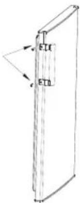 COMFEE RCT284WH2A - Montage des Türgriffs (optional) - 2