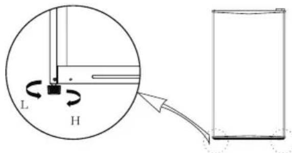 COMFEE RCD132WH2 - PIEDS RÉGLABLES - 1