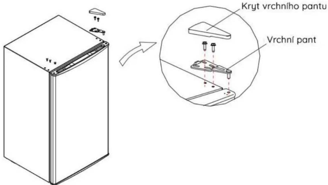 COMFEE RCD132WH2 - Pravolevá změna dveří - 2