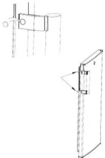 COMFEE RCT210WH2 - Instalar o puxador da porta (optional) - 3