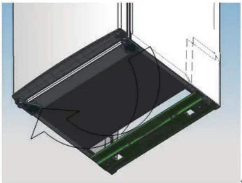 COMFEE RCT210WH2 - Invertire il lato di aperture della porta (opzionale) - 8