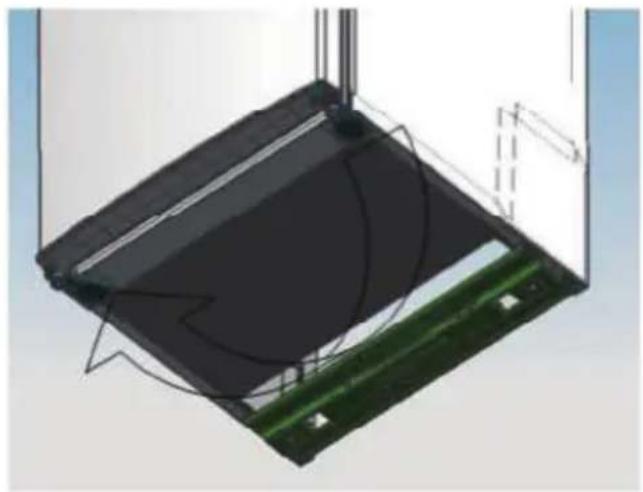 COMFEE RCT210WH2 - Duru varstymo krypties keitimas (pasirinktinai) - 8