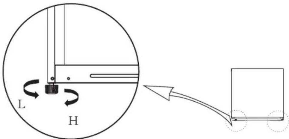 COMFEE RCD50WH2 - Ισοπέδωση πόδια - 1