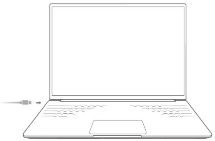 HONOR MagicBook Art 14 - Charger l'ordinateur avec un adaptateur secteur - 1