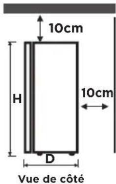 COMFEE RCB169WH2 - EMPLACEMENT - 4
