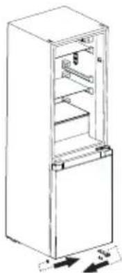 COMFEE RCB169WH2 - INVERSION DES PORTES - 15