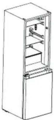 COMFEE RCB169WH2 - REVERSÃO DE PORTAS - 17