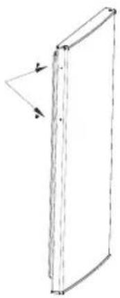 COMFEE RCT284DS2 - Iluminación del tirador de la puerta (opcional) - 1
