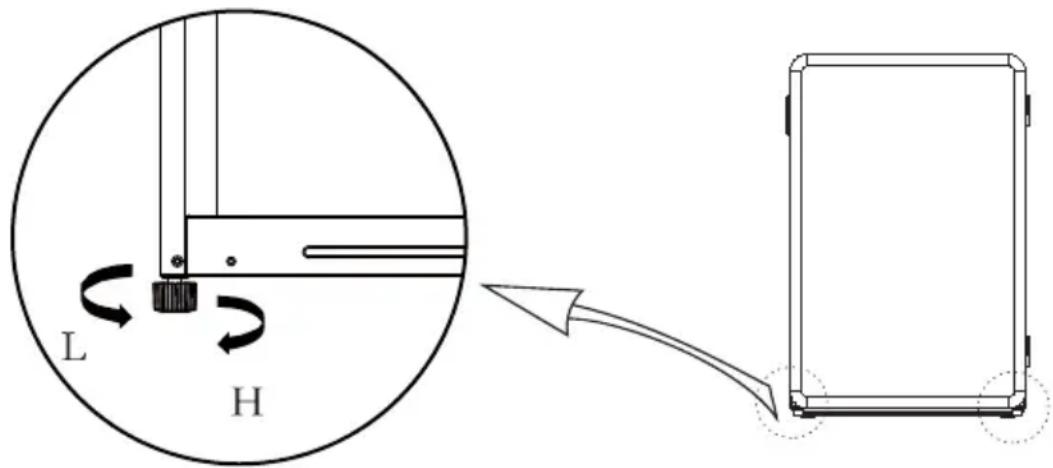 COMFEE RCD113WH2RT - Vyrovnávacia noha - 1