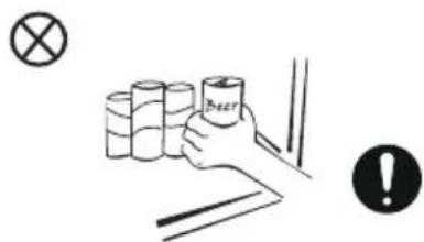 COMFEE RCC554WH2 - AVVERTENZE RELATIVE AL POSIZIONAMENTO DEGLI OGGETTI - 2