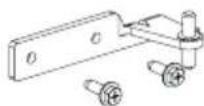 COMFEE RCT323WH2 - Parts already mounted on the door (as shipped): - 3