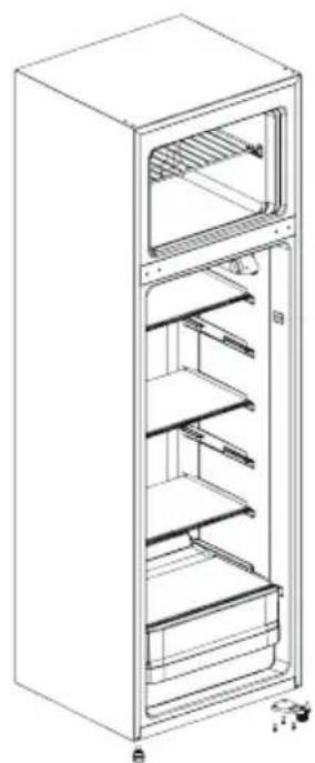 COMFEE RCT323WH2 - Ανταλλακτικά που έχουν ήδη τοποθετηθεί στην πόρτα (όπως αποστέλλονται): - 9