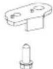 COMFEE RCT323WH2 - Parti già montate sulla porta (come spedite): - 6