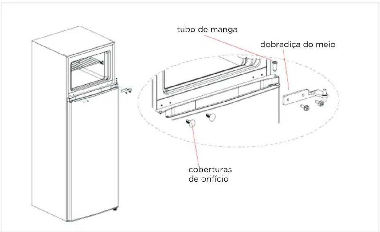 COMFEE RCT323WH2 - Peças já montadas na porta (como enviadas): - 8