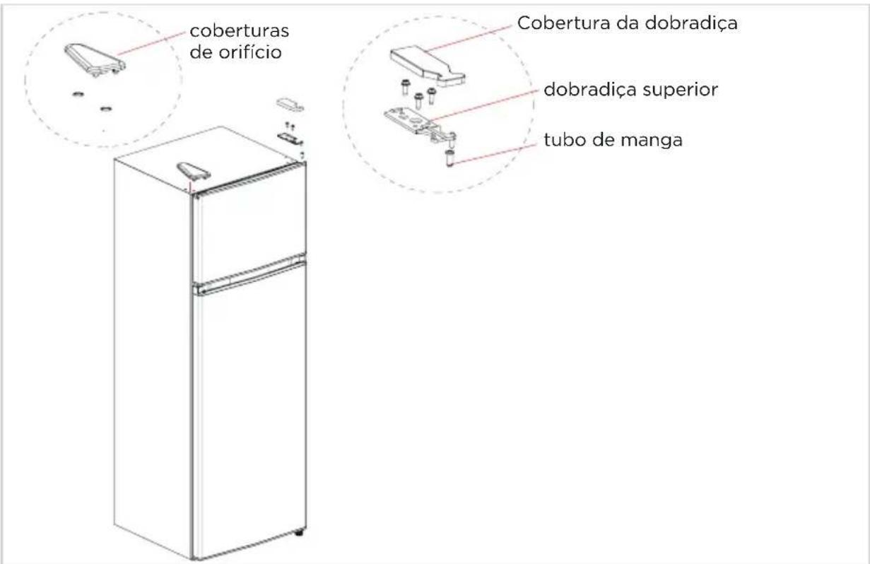 COMFEE RCT323WH2 - Peças já montadas na porta (como enviadas): - 7