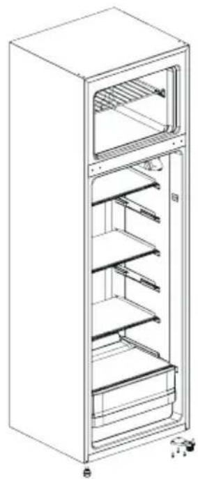 COMFEE RCT323WH2 - Piezas ya montadas en la puerta (como equipados): - 9