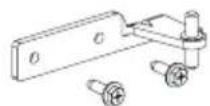 COMFEE RCT323WH2 - Die Teile sind bereits an der Tür montiert (Im Lieferumfang enthalten): - 3