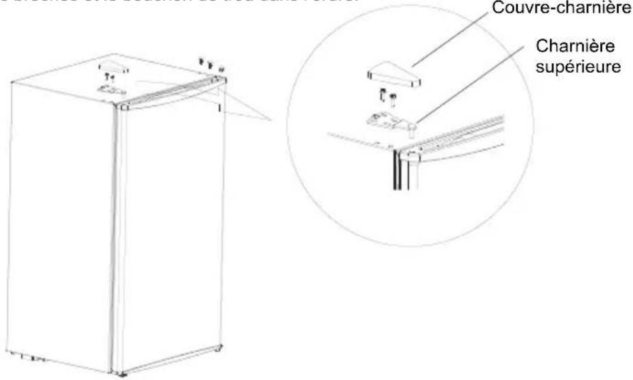 COMFEE RCD115WH2 - Inverser l'ouverture de la porte - 8