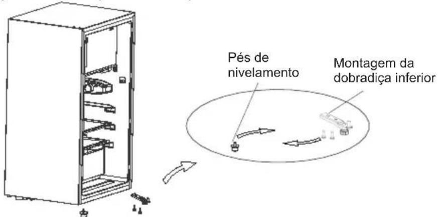COMFEE RCD115WH2 - Mudança direita-esquerda da abertura das portas - 6