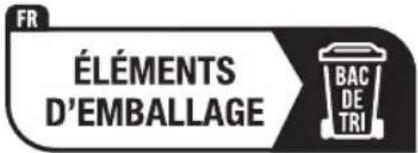 FR ÉLÉMENTS D'EMBALLAGE BAC DE TRI