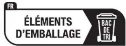 FR ÉLÉMENTS D'EMBALLAGE BAC DE TRI