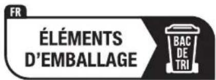 FR ÉLÉMENTS D'EMBALLAGE BAC DE TRI