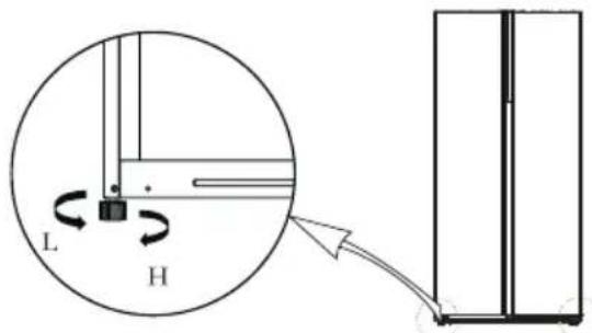 COMFEE RCS609WH2 - PIEDS RÉGLABLES - 1