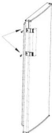 COMFEE RCU219WH2 - Installazione della maniglia della porta (facoltativo) - 2