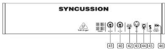 BEHRINGER SYNCUSSION SY-1 - PAINEL TRASEIRO - 1