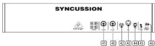 BEHRINGER SYNCUSSION SY-1 - ACHTERPANEEL - 1