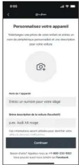 CYBEX Cloud T with SensorSafe - Préparer l'application mobile CYBEX - 17