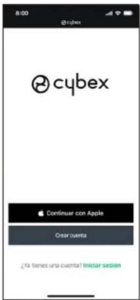CYBEX Cloud T with SensorSafe - Prepare la aplicación móvil CYBEX - 4