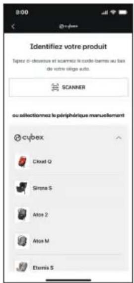 CYBEX Cloud T with SensorSafe - Préparer l'application mobile CYBEX - 16