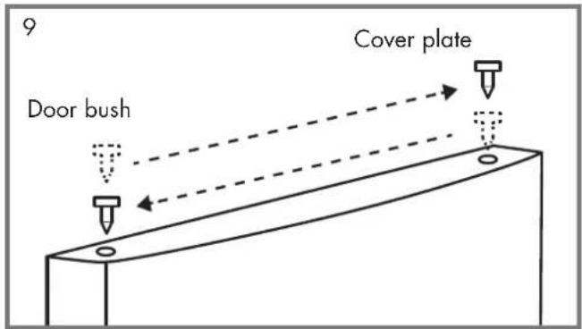 Wisberg WBMVR50D - DOOR REVERSAL INSTRUCTIONS - 10