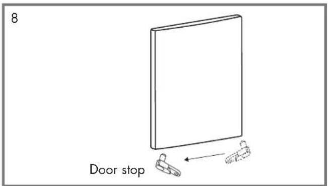 Wisberg WBMVR50D - DOOR REVERSAL INSTRUCTIONS - 8