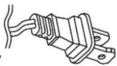 Riccar Spirit R21 - 2-WIRE POLARIZED POWER CORD - 1