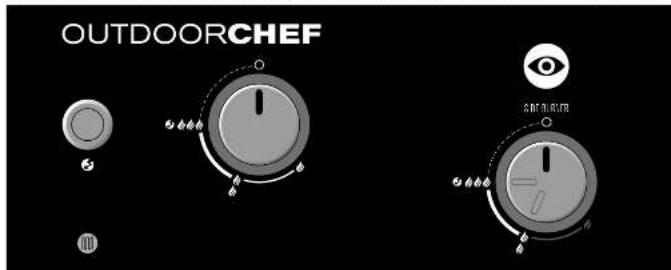 Outdoorchef Blazing Zone Dualchef - BLAZING ZONE İÇİN KUMANDA KONSOLU ÜZERİNDEKİ SEMBOLLERİN AÇIKLAMASI - 1