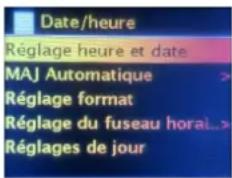 CGV CD30i+ - Réglage de l'heure et de la date manuellement - 1