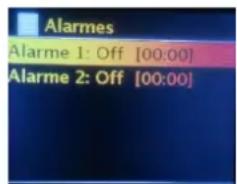 CGV CD30i+ - Comment programmer ou supprimer une alarme ? - 2