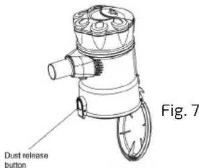 Di4 Aspirovac CA600 - Cleaning the dust container: - 2