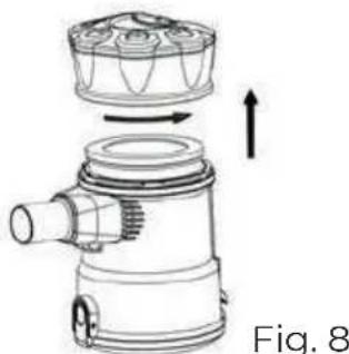 Di4 Aspirovac CA600 - Cleaning the filter: - 1
