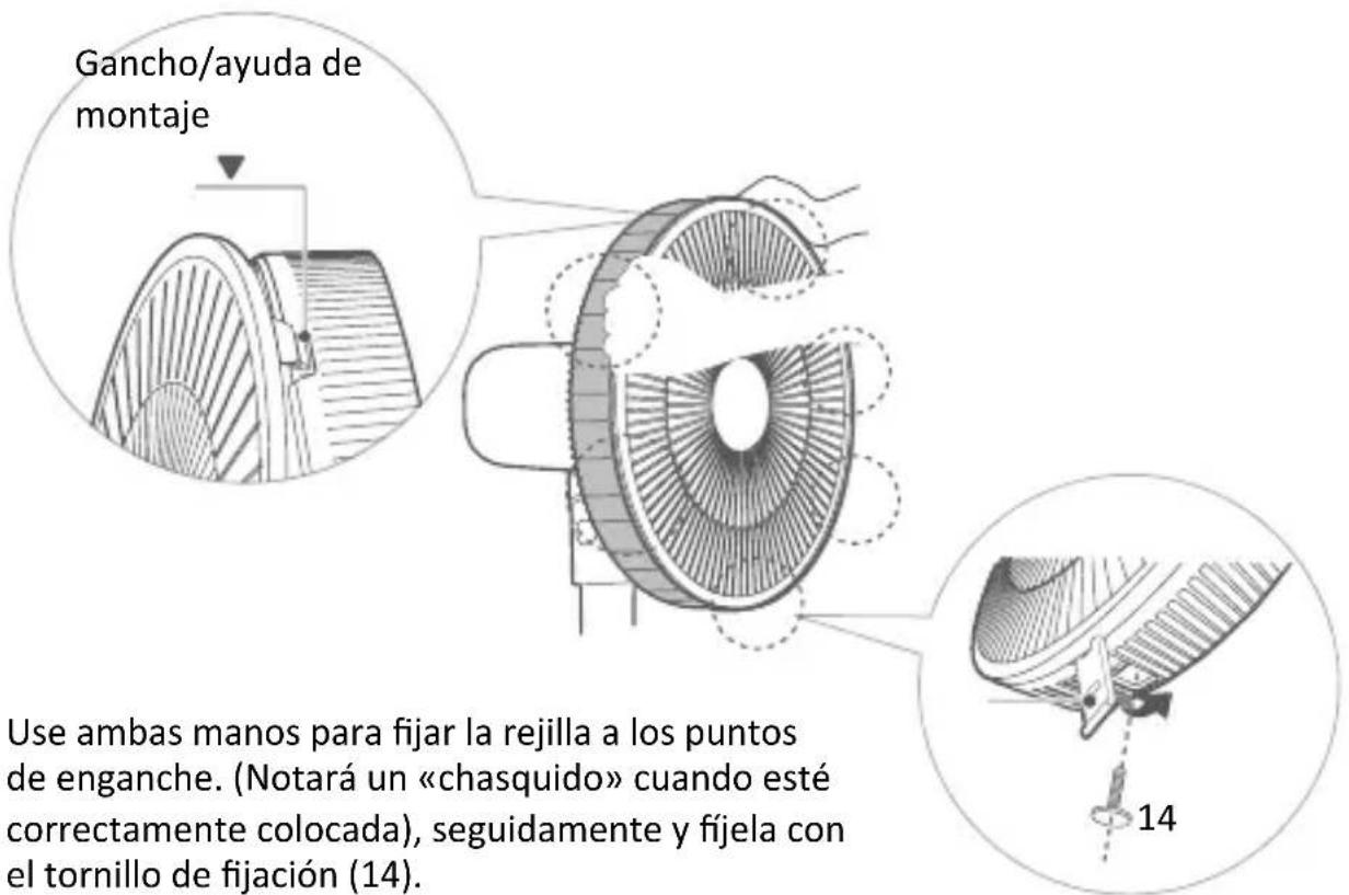 Brandson 305893 - Montaje y fijación de la rejilla protectora delantera - 2