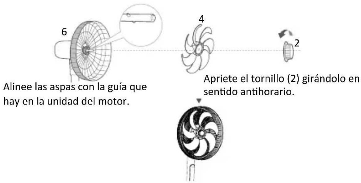 Brandson 305022 - Montaje y bloqueo de las aspas - 1